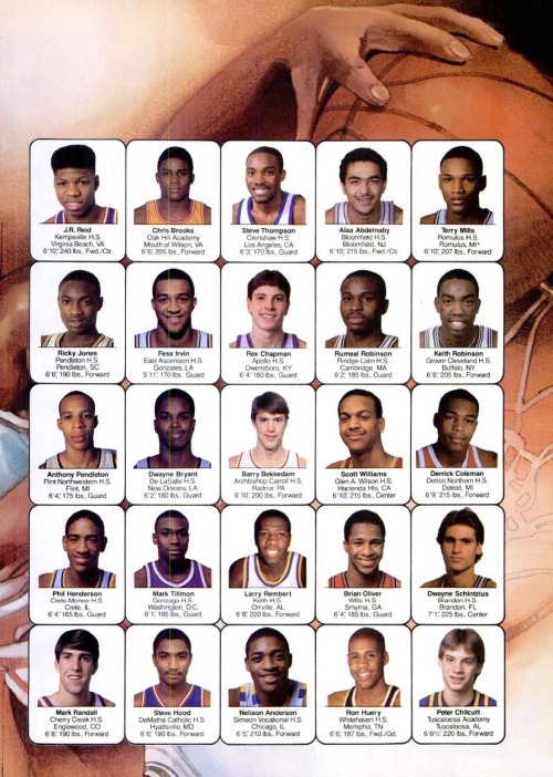 XXX 1986 McDonalds All-American Team photo