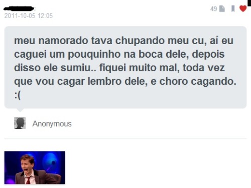 odeselementares:   kkkkkkkkkkkkkkkkkkkkkkkk morri Eu não li isso KKKKKKKKKKKKKKKKKKKKKKKKKK Nossa velho .. que nojo ! ‘-‘ 