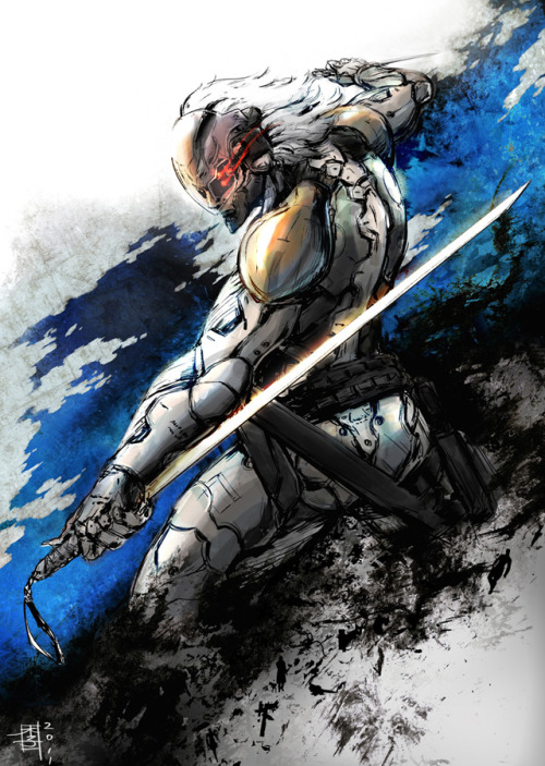 justinrampage:  Gray Fox joins the stylized Metal Gear Solid ranks with Raiden and Old Snake thanks to deviantARTist Marc Lee. Choose your weapon wisely… Gray Fox / Raiden / Old Snake by Marc Lee 