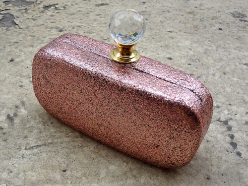 DIY Rose Gold Glitter Minaudiere or Clutch. I had never heard of the word &ldquo;Minaudier&rdquo; un