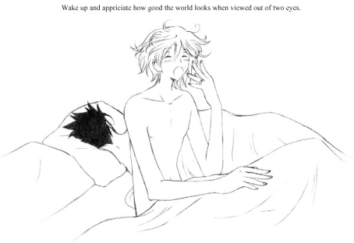 fairy-toast:  osakakitty:  A day in Kurogane’s Japan with Fai! by dark_persian  This is just a perfect slice of a wonderful life with Kurogane and Fai.