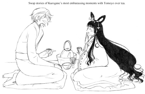 fairy-toast:  osakakitty:  A day in Kurogane’s Japan with Fai! by dark_persian  This is just a perfect slice of a wonderful life with Kurogane and Fai.