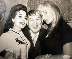 Irma The Body (Right) And Rose La Rose (Left) Sandwich An Unidentified Man (With