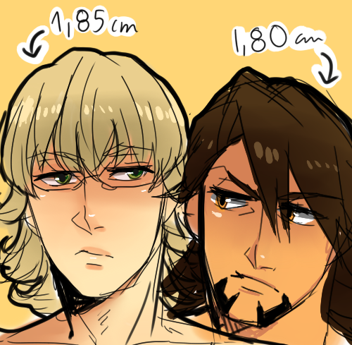 piapb:  Official heights (appear in the blu-ray discs as an extra in the monthly