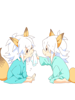 senet:   えぐえぐ by うさむし  THIS IS ADORABLE. owo 