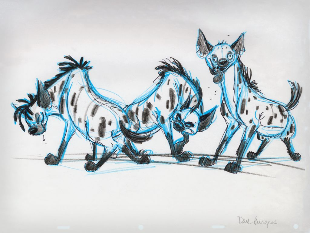 The Art Behind The Magic — The Lion King Hyenas Concept Sketches