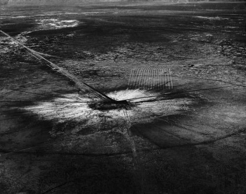 Trinity ground zero photo by Fritz Goro; Alamogordo, New Mexico, 1945