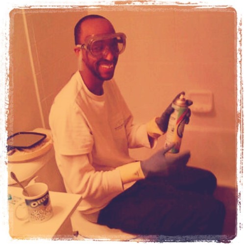 That bachelor pad bathroom cleaning move…I’ve gotten better tho. I at least do it weekly so I don’t need the gas mask (Taken with instagram)