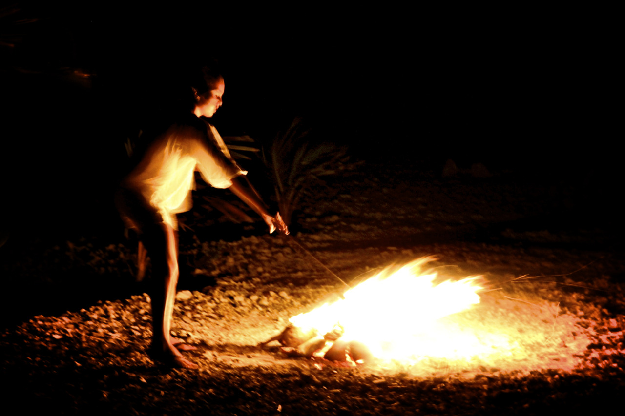 Feu aux noix de cocos