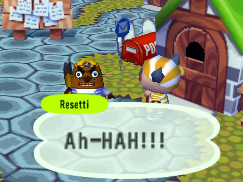 lostinhyrule:  I always thought that if I reset enough he would delete my game. 