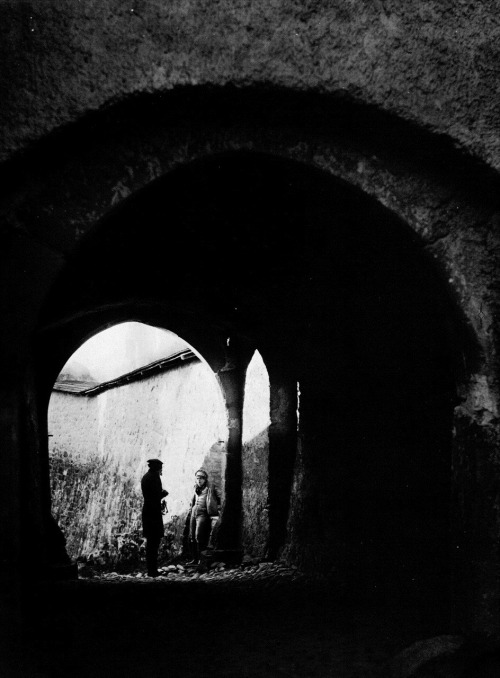 oldhollywood:Max Schreck &amp; Gustav von Wangenheim in Nosferatu, A Symphony of Horror (1922, F