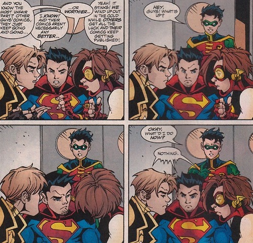 redthabeest:miss-mgann:I will always reblog/post/love these two pages.-Young Justice #49GPOY