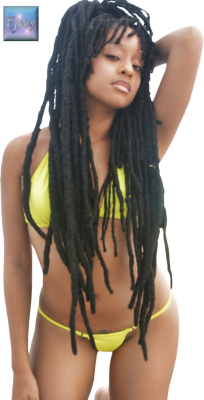 ninezeros:  Nerissa Irving is a beautiful Jamaican model. She is most recognize for long freeformed locs. She is a very fun person at that. I think she will be an inspiration to young black women with natural hair 