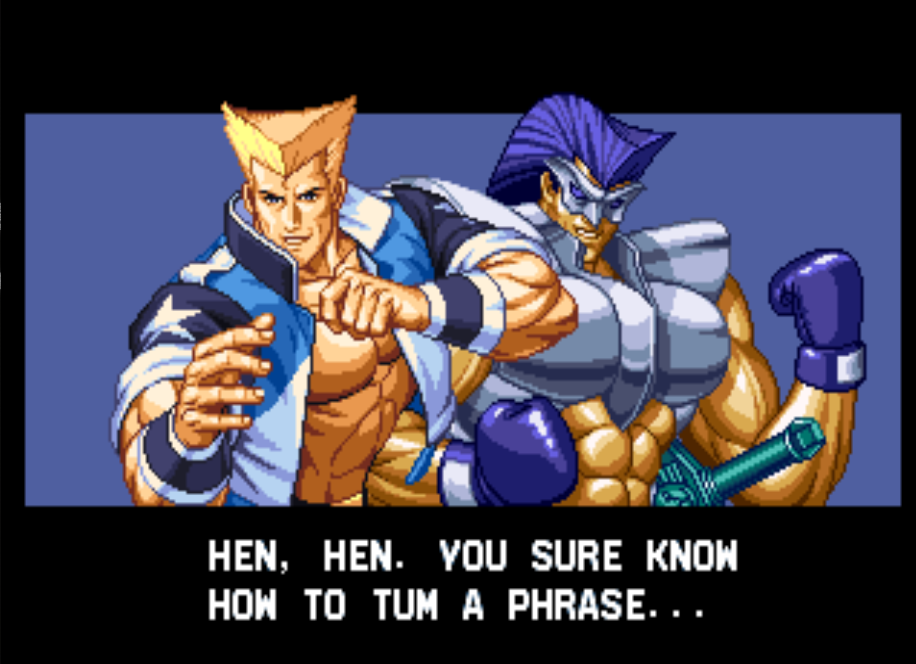 Bison2Winquote — - Wolfgang Krauser, The King of Fighters '96 (SNK)