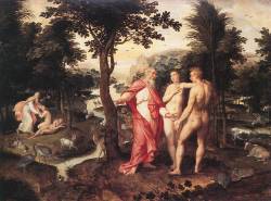 artandopinion:  Garden of Eden 16th Century Jacob de Backer