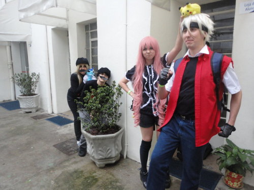 Zakuro, Inu, Haruka and Hiei as Pokemon OCs - Team Rocket melees and trainers.