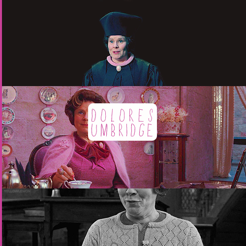 chamberofweasleys-blog:  HARRY POTTER ALPHABET ϟ  → U of (Dolores) Umbridge“He