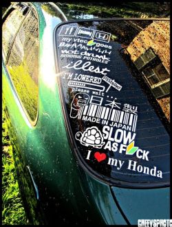 slammedcarsandmetal:  Glad Im not the only one with a sticker addiction