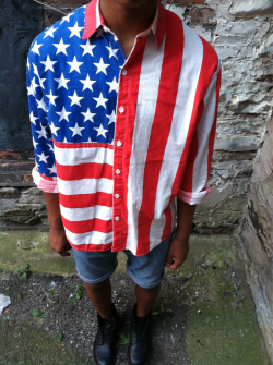 justrah:  Mi American Flag shirt. 