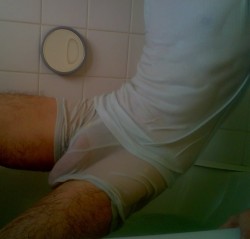 gaynessandgeekery:  Anybody know who this guy is?  I’d love to give him credit. …or a handjob