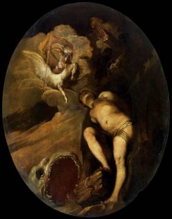 centuriespast:  MAFFEI, FrancescoPerseus Liberating Andromeda1657-58Oil on canvas, 200 x 145 cmMuseo del Settecento Veneziano, Ca’ Rezzonico, Venice 