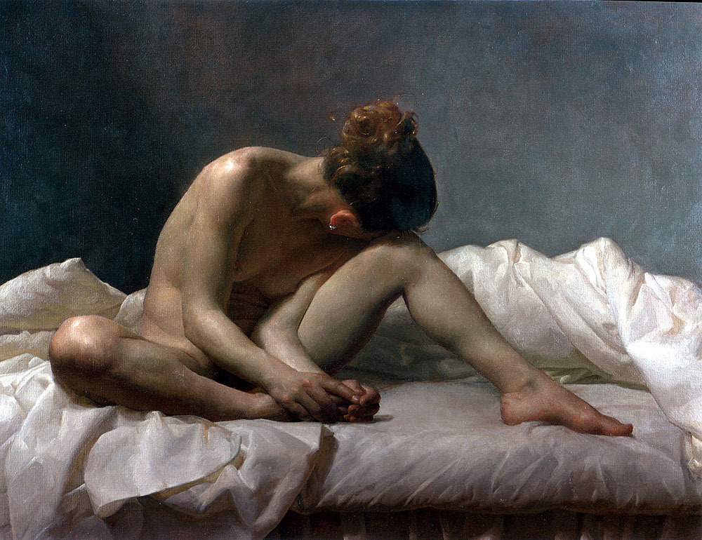  Jacob Collins, Seated Nude