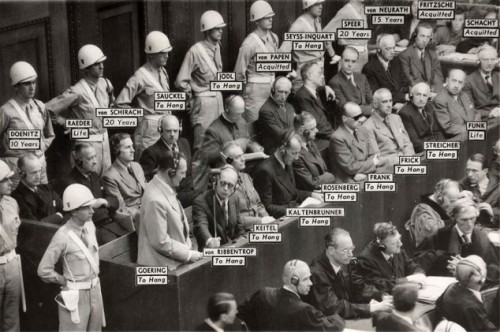 Twenty of the Nazis tried at the Nuremberg trials, and their sentences. All those sentenced to death