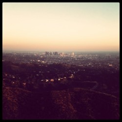 Downtown LA from the Tree of Life hike (Taken with instagram)