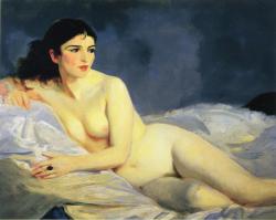 missfolly:  Betalo, Nude, by Robert Henri, 1916