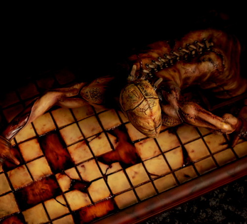 luisafortuna:  VALTIEL is the governing angel of Silent Hill 3. His name derives from the French word ‘Valet’, meaning ‘Agent of God’.  Valtiel never attacks or even threatens Heather in game, but he will appear occasionally because as the ‘Agent