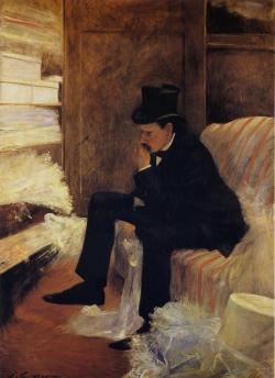 artandopinion:  Le Veuf 1885 Jean Louis Forain