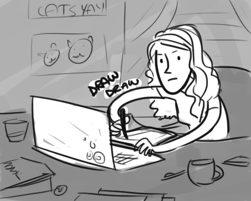 chinad011:  mateshit:  reaill:  madseason:  My drawing process.  metoo  me  i usually