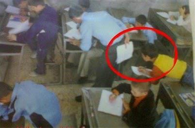 the-absolute-funniest-posts:  thisurlkicksass: Is he looking at the answers or the