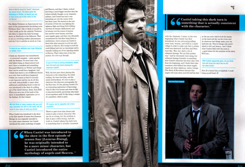 Misha’s interview, part 3. Supernatural magazine #28