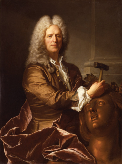 loquaciousconnoisseur:  Jean Le Gros The Sculptor Nicolas Coustou (1710) Château de Versailles, France 
