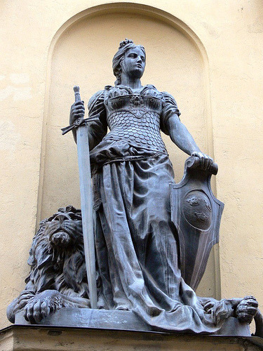 nordic-drifter:Mother Svea is the national personification of Sweden.Mother Svea is usually depicted