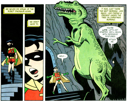 jesic: Dick narrating: It was one of my first outings as Robin, The Boy Wonder. Batman and I had jus