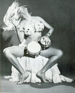 Lilly Christine Goes Wild On Her Bongo Drums..