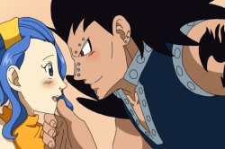 fairy-tail-collections:  Levy x Gajeel~ <3