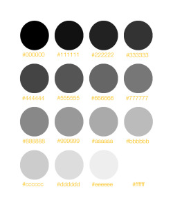 thingsorganizedneatly:  Grey scale organized neatly. ed: I learned something. 