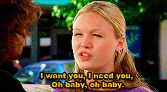 sassy-hook:  PATRICK: Not a big talker, huh?KAT: Depends on the topic. My fenders