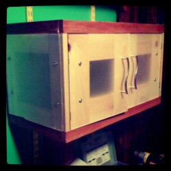 Custom cabinet number one done! (Taken with