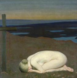 Mudwerks:  (Via British Paintings: George Clausen - Youth Mourning 1916) 