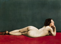Lacontessa:  Felix Vallotton (1865-1925), Nude Stretched Out On A Piece Of Cloth