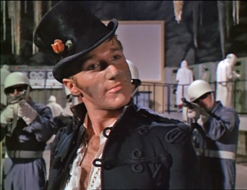 Alexis Kanner as Number 48 in Fall Out, the memorably bonkers final episode of The Prisoner (1967)