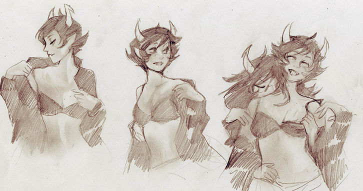 punarommi:  interestingly enough i started doodling dave/karkat and this happened