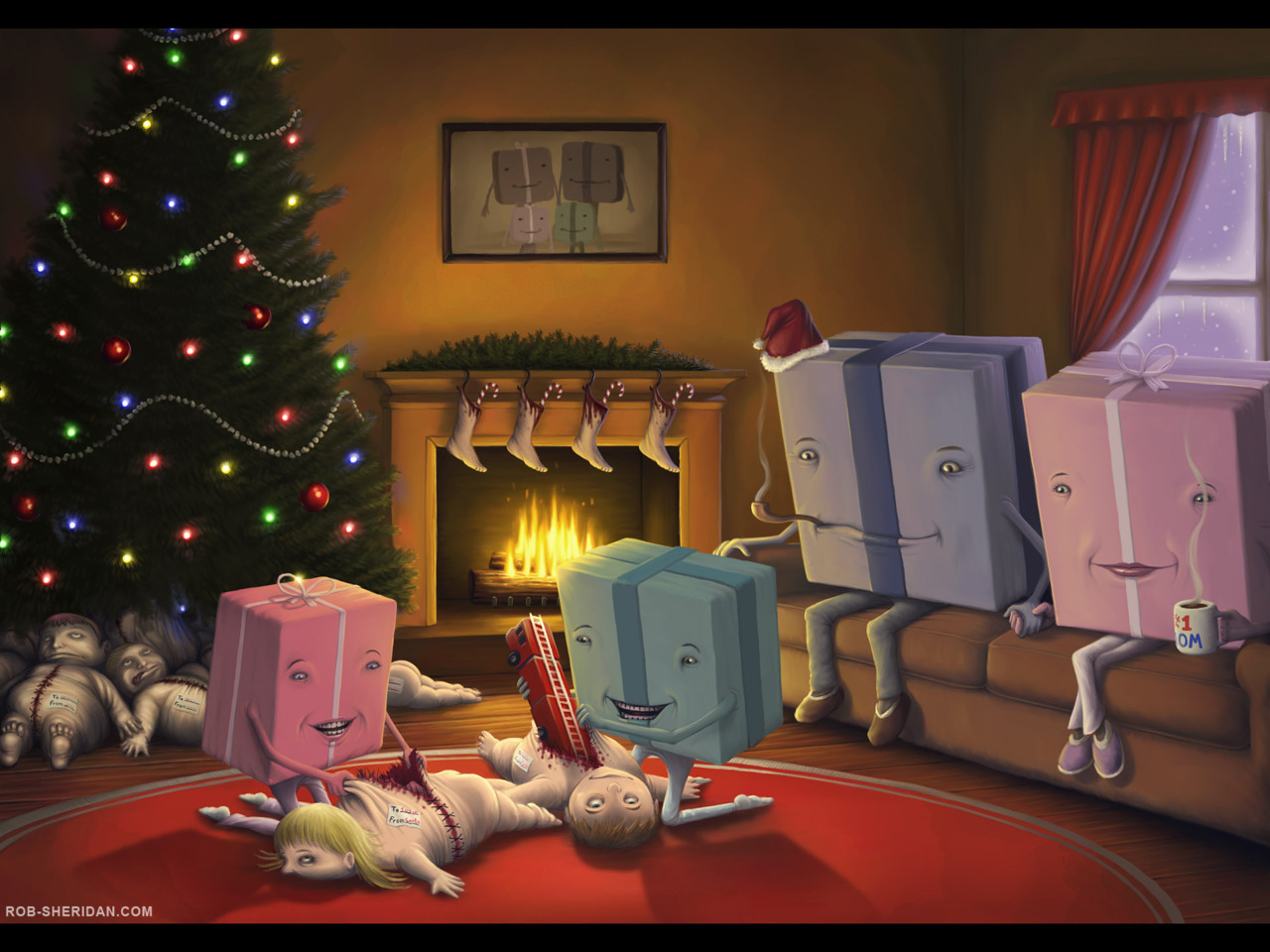 In Soviet Russia, presents open you