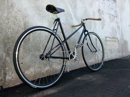 pedalblues: Vintage Miyata Fixed Mixte (by Stockton350)