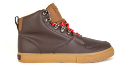 materialkillers:  The Hundreds Riley High (Leather Brown) - A new &amp; nice high top leather sneaker, fresh for the Winter ‘11 season.  The Hundreds releases this as part of their Brown collection, which also includes the Johnson Mid and Wayne High.