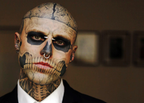 Zombie boy tattoo man